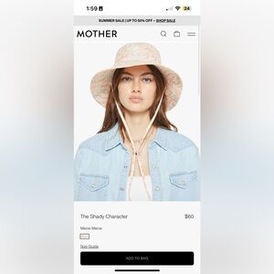 MORHER Peach and Cream Bucket Hat
